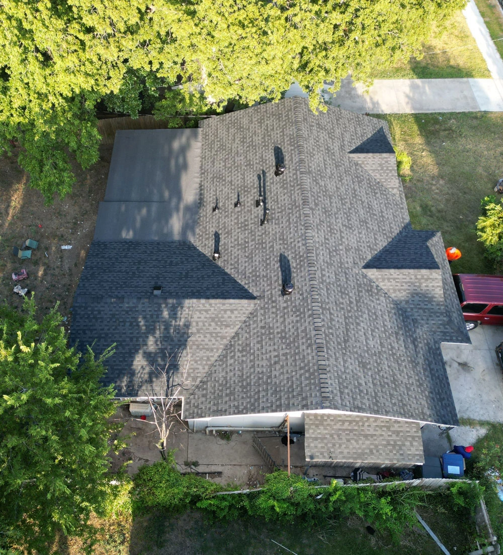 Professional roof installation process